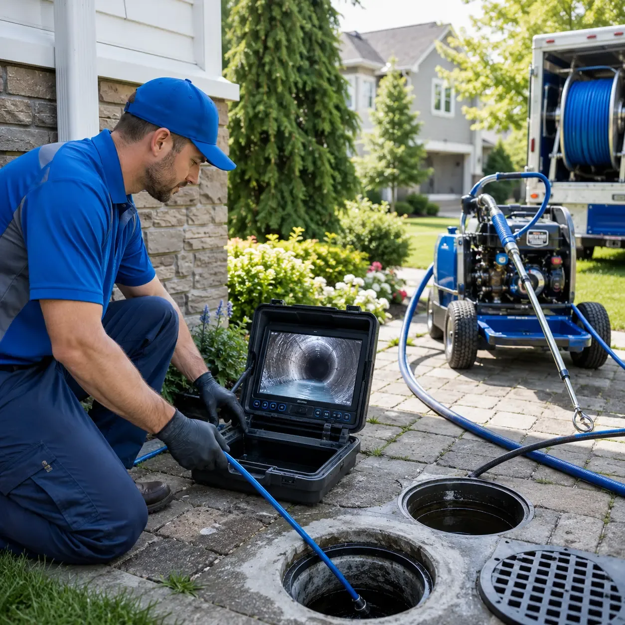 Outdoor drain cleaning professionals serving Gheens, LA